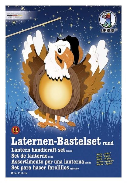 Produktbild: URSUS Laternenzeit Laternen-Bastelset rund Adler