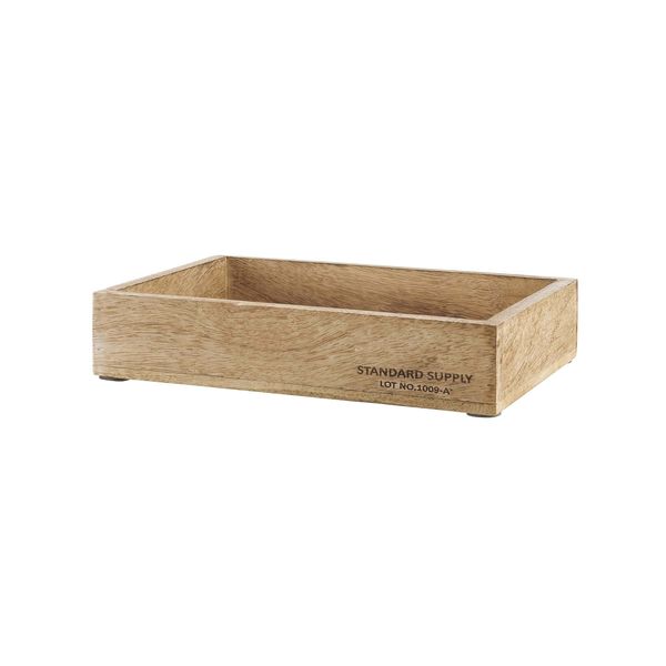 BUTLERS STANDARD SUPPLY Holzkasten rechteckig L 25 x B 18cm