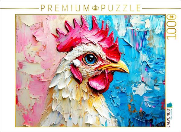 Produktbild: CALVENDO Puzzle Portr&auml;t eines edlen Huhnes | 1000 Teile Lege-Gr&ouml;&szlig;e 64x48cm Foto-Puzzle f&uuml;r gl&uuml;ckliche Stunden