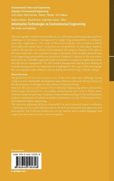 Produktbild: Information Technologies in Environmental Engineering