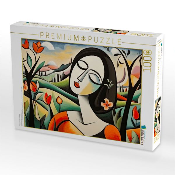 Produktbild: CALVENDO Puzzle Tr&auml;umerin im Fr&uuml;hling | 1000 Teile Lege-Gr&ouml;&szlig;e 64x48cm Foto-Puzzle f&uuml;r gl&uuml;ckliche Stunden