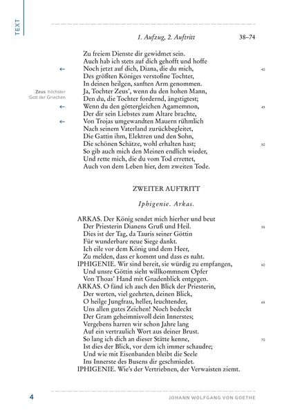 Produktbild: Iphigenie auf Tauris von Johann Wolfgang von Goethe (Textausgabe)