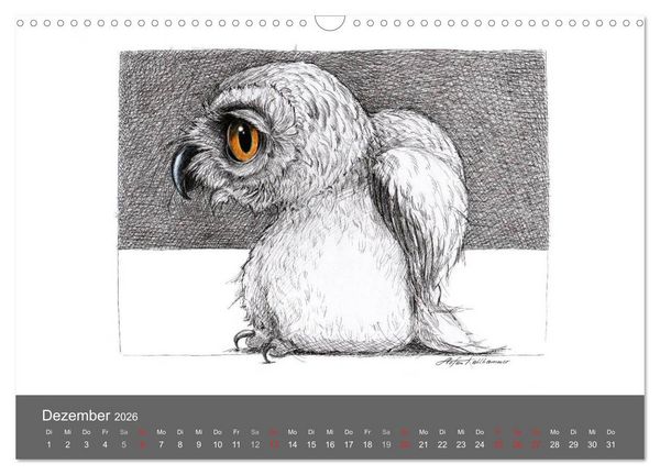 Produktbild: TIERONISCH (Wandkalender 2026 DIN A3 quer), CALVENDO Monatskalender