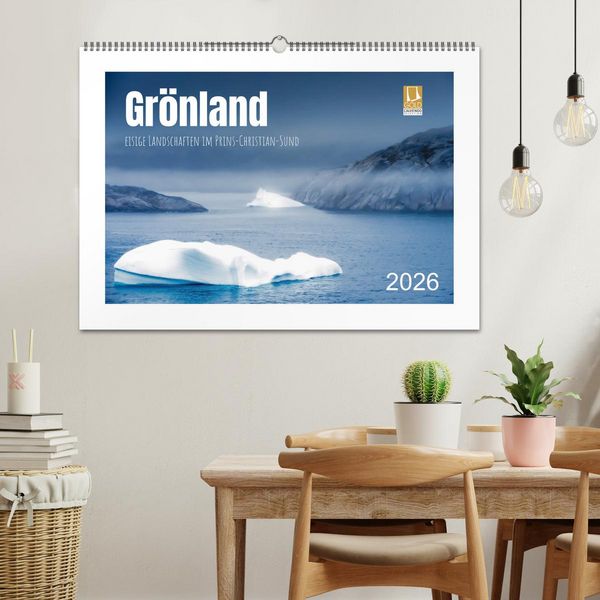 Produktbild: Gr&ouml;nland - eisige Landschaften im Prins Christian Sund (Wandkalender 2026 DIN A2 quer), CALVENDO Monatskalender