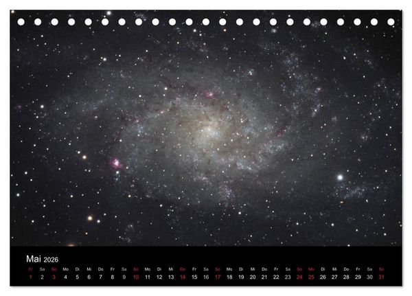 Produktbild: Universum - Eine Reise zu den Sternen (Tischkalender 2026 DIN A5 quer), CALVENDO Monatskalender