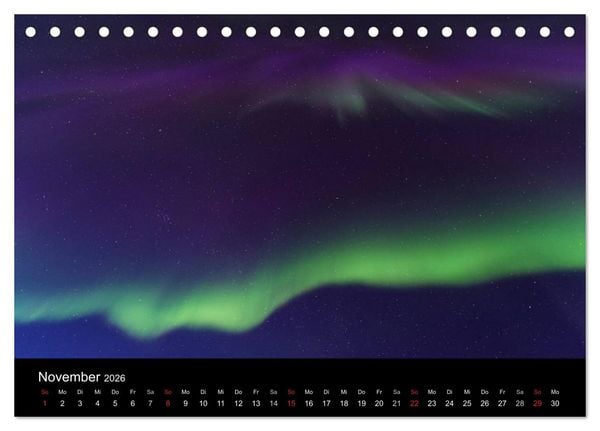 Produktbild: Nordlichter (Tischkalender 2026 DIN A5 quer), CALVENDO Monatskalender