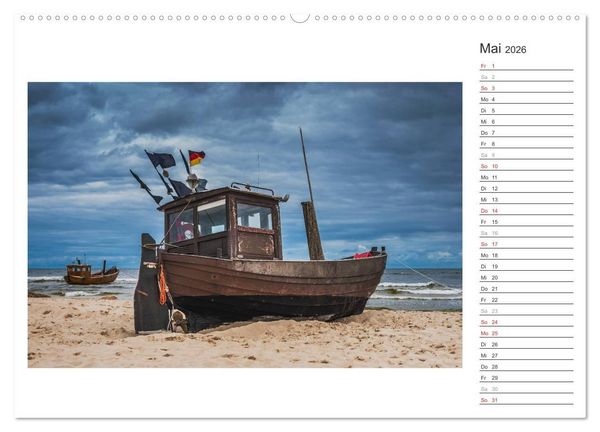 Produktbild: Zeit f&uuml;r Erholung - Insel Usedom / Geburtstagskalender (hochwertiger Premium Wandkalender 2026 DIN A2 quer), Kunstdruck in Hochglanz
