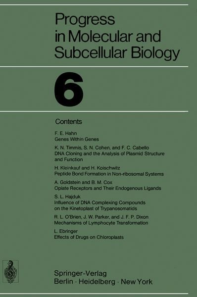 Produktbild: Progress in Molecular and Subcellular Biology