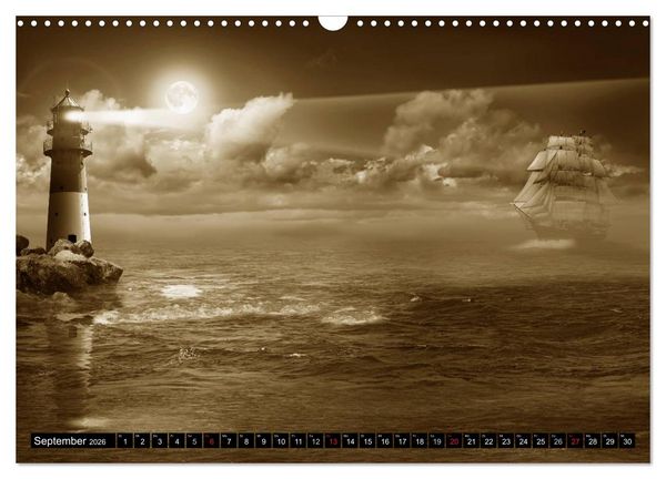 Produktbild: Nostalgie in Sepia (Wandkalender 2026 DIN A3 quer), CALVENDO Monatskalender