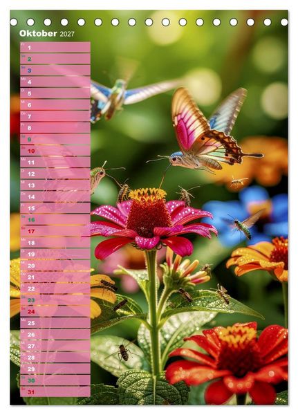 Produktbild: Bunte Farben der Natur (Tischkalender 2027 DIN A5 hoch), CALVENDO Monatskalender