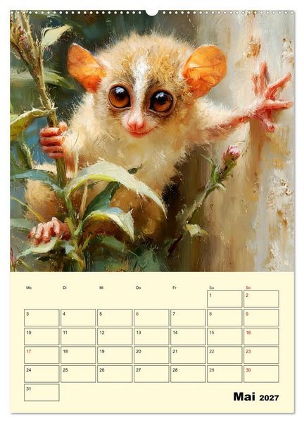 Produktbild: Koboldmakis. Kleine H&uuml;ter des Dschungels (Wandkalender 2027 DIN A2 hoch), CALVENDO Monatskalender