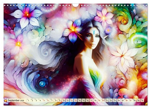 Produktbild: The flower elves Enchanting harmony (Wall Calendar 2026 DIN A3 landscape), CALVENDO 12 Month Wall Calendar