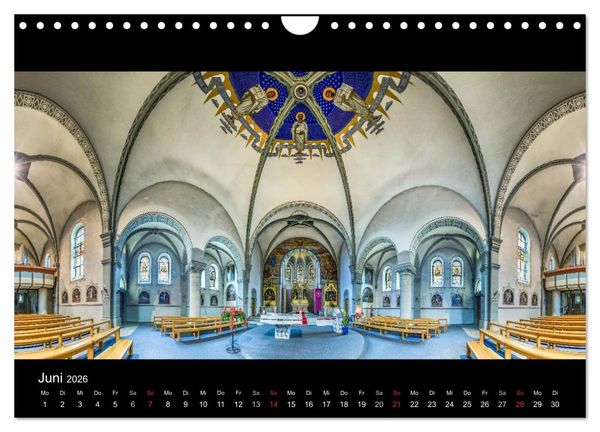 Produktbild: Kapellen, Kirchen und Kathedralen 2026 (Wandkalender 2026 DIN A4 quer), CALVENDO Monatskalender