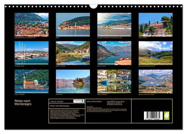 Produktbild: Reise nach Montenegro (Wandkalender 2026 DIN A3 quer), CALVENDO Monatskalender