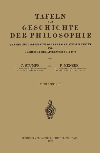 Produktbild: Tafeln zur Geschichte der Philosophie