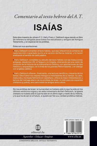 Produktbild: El Comentario al texto hebreo del Antiguo Testamento - Isa&iquest;&iquest;as