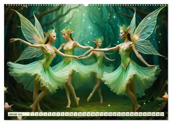 Produktbild: Im Reich der M&auml;rchen, Mythen und Legenden (hochwertiger Premium Wandkalender 2026 DIN A2 quer), Kunstdruck in Hochglanz