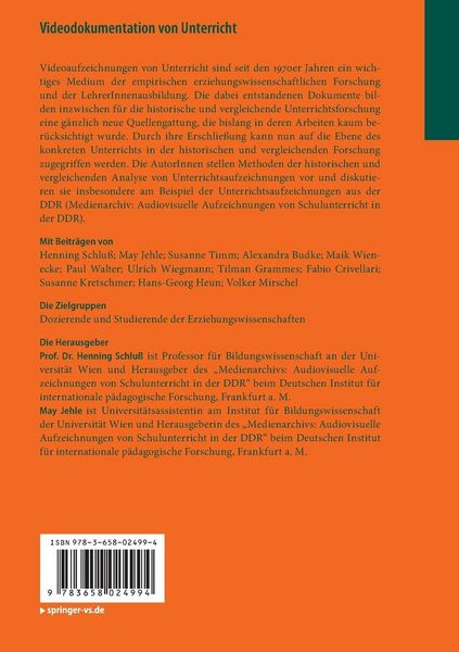 Produktbild: Videodokumentation von Unterricht