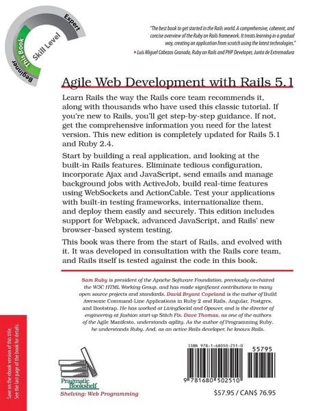 Produktbild: Agile Web Development with Rails 5.1