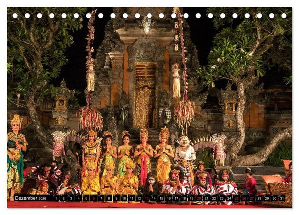 Produktbild: Bali - Indonesien (Tischkalender 2026 DIN A5 quer), CALVENDO Monatskalender