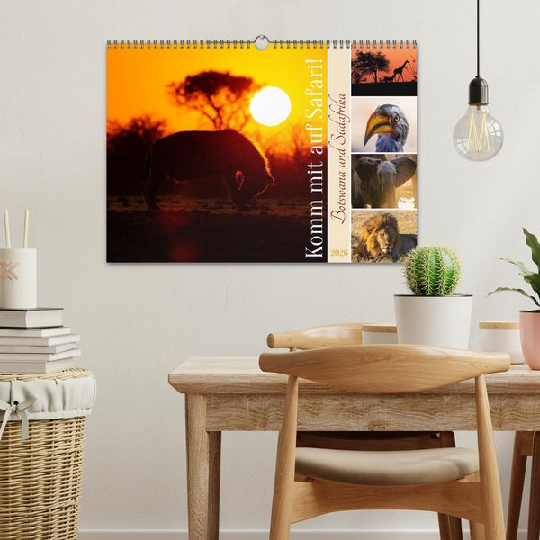 Produktbild: Komm mit auf Safari! Botswana und S&uuml;dafrika (Wandkalender 2026 DIN A3 quer), CALVENDO Monatskalender