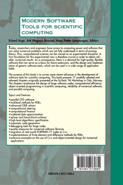 Produktbild: Modern Software Tools for Scientific Computing