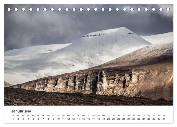 Produktbild: Spitzbergenkalender (Tischkalender 2026 DIN A5 quer), CALVENDO Monatskalender