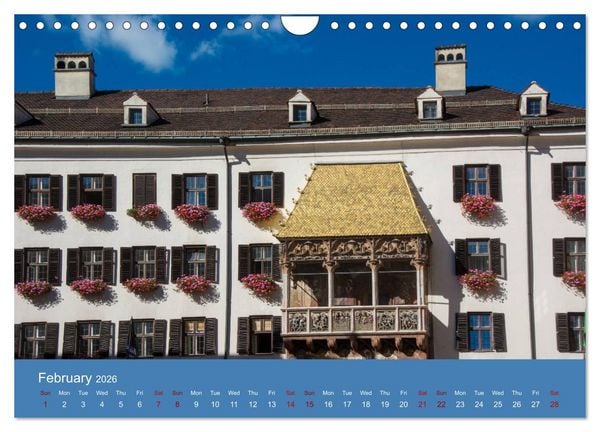 Produktbild: Innsbruck - Austria&lsquo;s capital of the alps (Wall Calendar 2026 DIN A4 landscape), CALVENDO 12 Month Wall Calendar