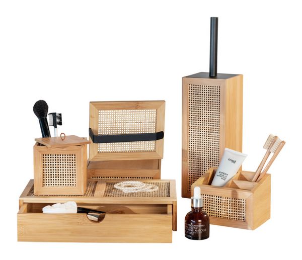 Produktbild: WC-Garnitur Mod. Allegre, aus Bambus und Rattan