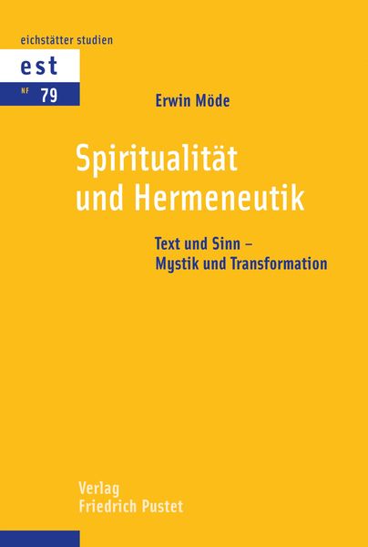 Produktbild: Spiritualit&auml;t und Hermeneutik