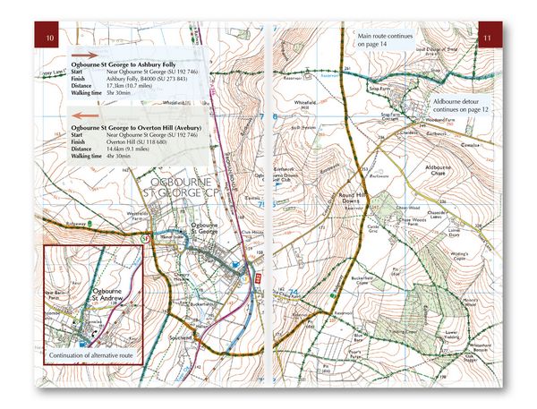 Produktbild: The Ridgeway Trail Map