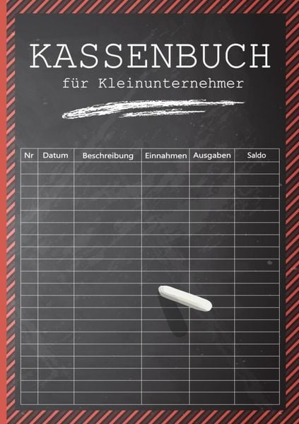 Kassenbuch Haushaltsbuch Hauptbuch für Selbstständige, Kleinunternehmer oder private Zwecke, Taschenbuch von Kassenbuch mit Köpfchen, Bookmundo,