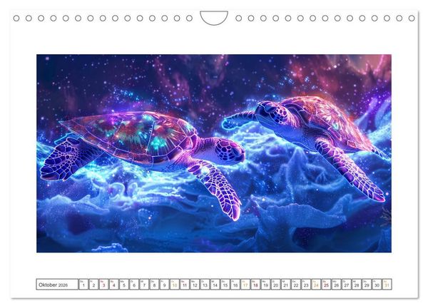 Produktbild: Tiere im Weltraum (Wandkalender 2026 DIN A4 quer), CALVENDO Monatskalender