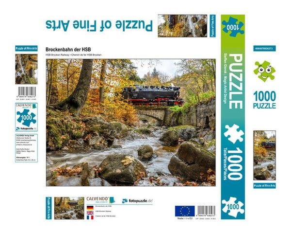 CALVENDO Puzzle Brockenbahn der HSB | 1000 Teile Lege-Größe 64x48cm Foto-Puzzle für glückliche Stunden