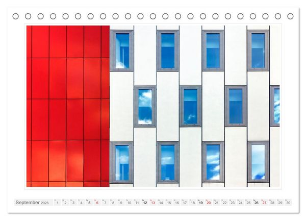 Produktbild: Architektur. Imposante Fassaden (Tischkalender 2026 DIN A5 quer), CALVENDO Monatskalender