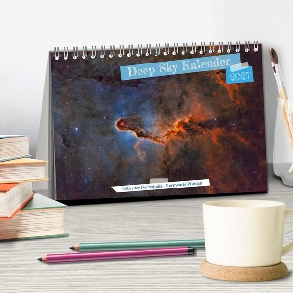Produktbild: Deep Sky Kalender (Tischkalender 2027 DIN A5 quer), CALVENDO Monatskalender
