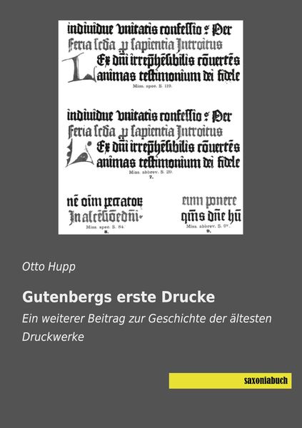 Produktbild: Gutenbergs erste Drucke