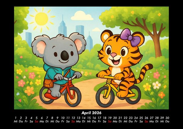 Produktbild: Kiki & Tina - Ein Jahr in New York 2026 Fotokalender DIN A3