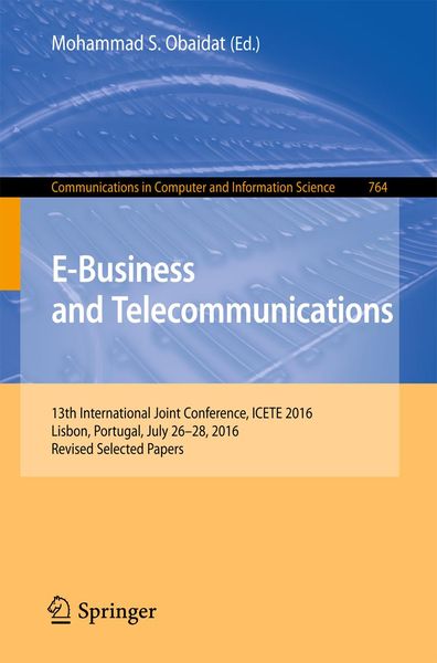 Produktbild: E-Business and Telecommunications