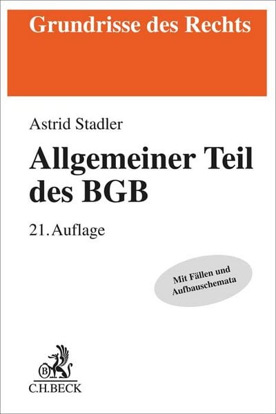 Produktbild: Allgemeiner Teil des BGB