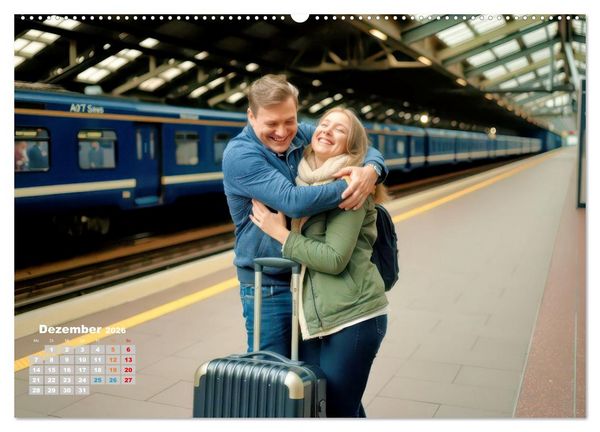 Produktbild: Gl&uuml;ckliche Momente des Lebens (Wandkalender 2026 DIN A2 quer), CALVENDO Monatskalender