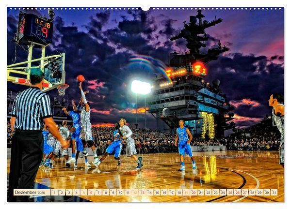 Produktbild: Basketball - so cool (hochwertiger Premium Wandkalender 2026 DIN A2 quer), Kunstdruck in Hochglanz