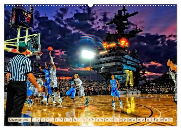 Produktbild: Basketball - so cool (Wandkalender 2026 DIN A2 quer), CALVENDO Monatskalender