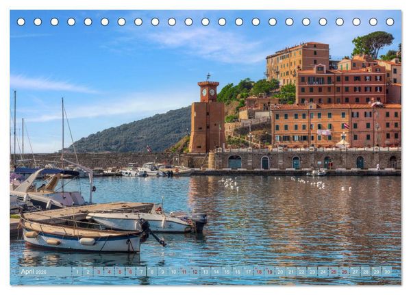 Produktbild: Trauminsel Elba: Mediterranes Paradies f&uuml;r Romantiker (Tischkalender 2026 DIN A5 quer), CALVENDO Monatskalender