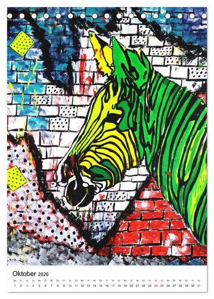 Produktbild: Pop Art Animals - Atelier Zippo (Tischkalender 2026 DIN A5 hoch), CALVENDO Monatskalender