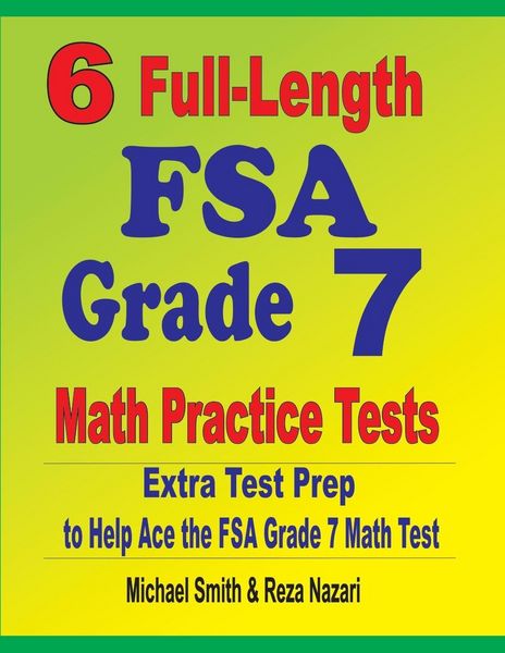 Produktbild: 6 Full-Length FSA Grade 7 Math Practice Tests