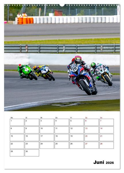Produktbild: SuperBikes (Wandkalender 2026 DIN A2 hoch), CALVENDO Monatskalender