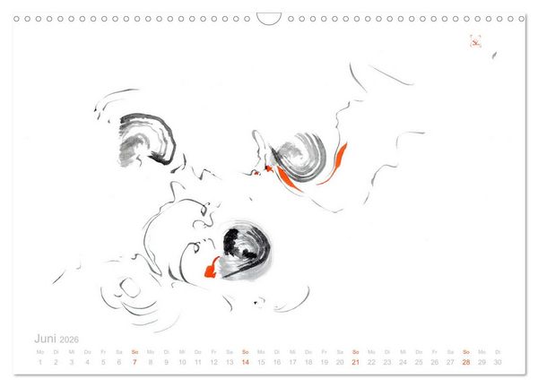 Produktbild: Simply Black and White/ Einfach Schwarz und Weiss - Kunst (Wandkalender 2026 DIN A3 quer), CALVENDO Monatskalender