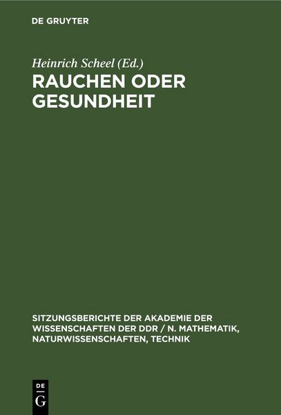 Produktbild: Rauchen oder Gesundheit
