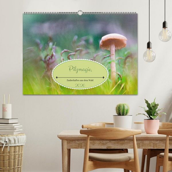 Produktbild: Pilzmagie (Wandkalender 2026 DIN A2 quer), CALVENDO Monatskalender